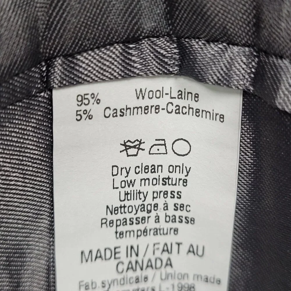 Lauren Ralph Lauren Grey Wool Cashmere 2 Button Notch Blazer Sport Coat Size 42R